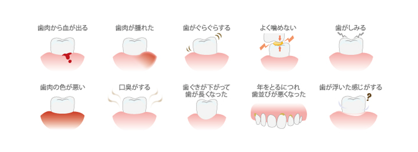 このような症状はございませんか？